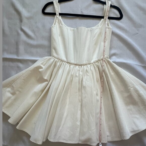 White Corset Mini Dress by Silvia Astore "The Annie Dress" from Annie's Ibiza - Picture 13 of 16